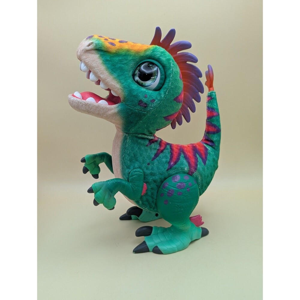 furReal Friends Munchin' Rex Toy Dinosaur 12" Green Electronic - Figure Only